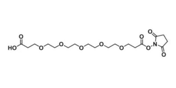 Acid-PEG5-NHS ester，1343476-41-4，羧酸-五聚乙二醇-活化酯，末端羧酸可在活化剂存在下与伯胺基反应