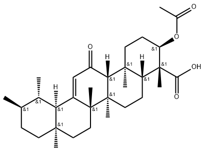 活化氧3-acetyl-11-keto-β-Boswellic Acid，11-羰基-Β-乙酰乳香酸，CAS：67416-61-9