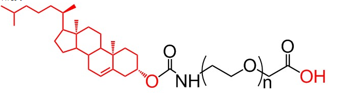 胆固醇-聚乙二醇-羧基、CLS-PEG-COOH、胆固醇PEG羧酸 胆固醇-聚乙二醇-羧基、CLS-PEG-COOH、胆固醇PEG羧酸