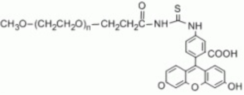 MPEG-FITC,甲氧基聚乙二醇-异硫氰酸荧光素,FITC修饰甲氧基聚乙二醇 MPEG-FITC,甲氧基聚乙二醇-异硫氰酸荧光素,FITC修饰甲氧基聚乙二醇