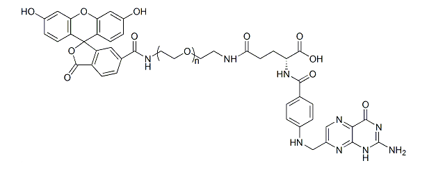 荧光素-聚乙二醇-叶酸,FITC-PEG-FA,Fluorescein-PEG-Folic Acid 荧光素-聚乙二醇-叶酸,FITC-PEG-FA,Fluorescein-PEG-Folic Acid