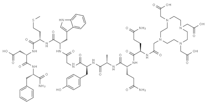 DOTA-(D-Gln)2-Ala-Tyr-Gly-Trp-Met-Asp-Phe-NH2 DOTA-(D-Gln)2-Ala-Tyr-Gly-Trp-Met-Asp-Phe-NH2
