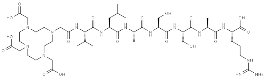 DOTA-Val-Leu-Ala-Ser-Ser-Ala-Arg-OH 