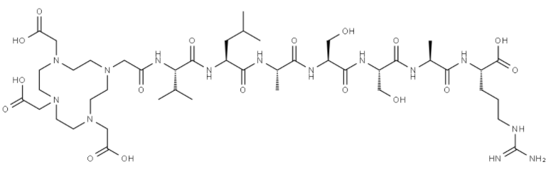 DOTA-Val-Leu-Ala-Ser-Ser-Ala-Arg-OH 
