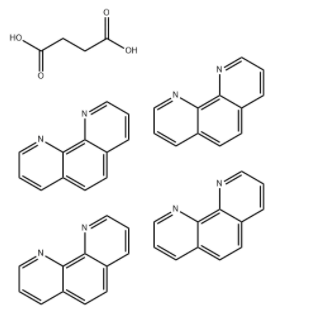 Butanedioic acid, compd. with 1,10-phenanthroline (1:4) Butanedioic acid, compd. with 1,10-phenanthroline (1:4)