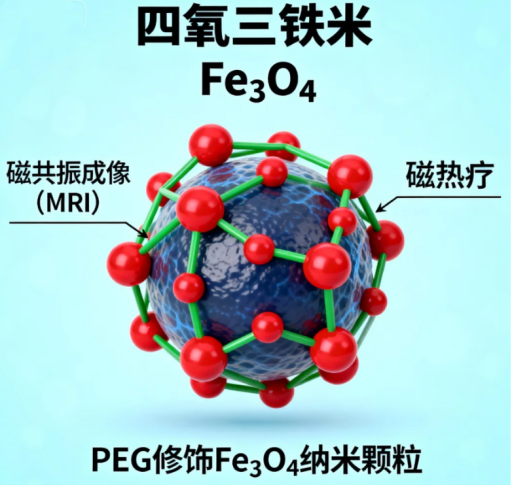 PEG修饰四氧化三铁纳米颗粒（Fe₃O₄）