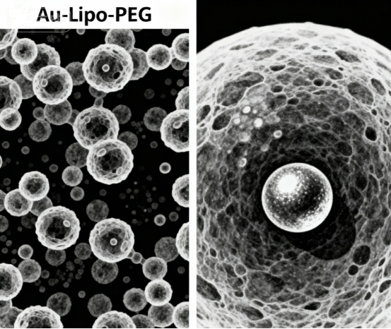 PEG化脂质体包裹金纳米颗粒（Au-Lipo-PEG）